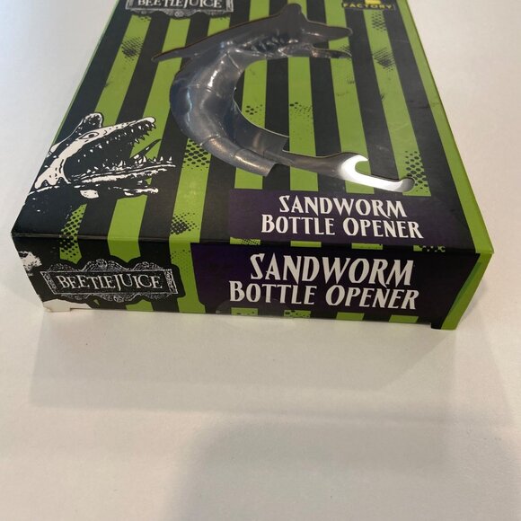 Beetlejuice Sandworm Bottle Opener By Factory  Cast Metal  Sturdy Heavy Duty Des - Picture 2 of 12